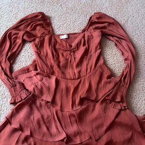 Altar'd State Women's Pink and Orange Dress